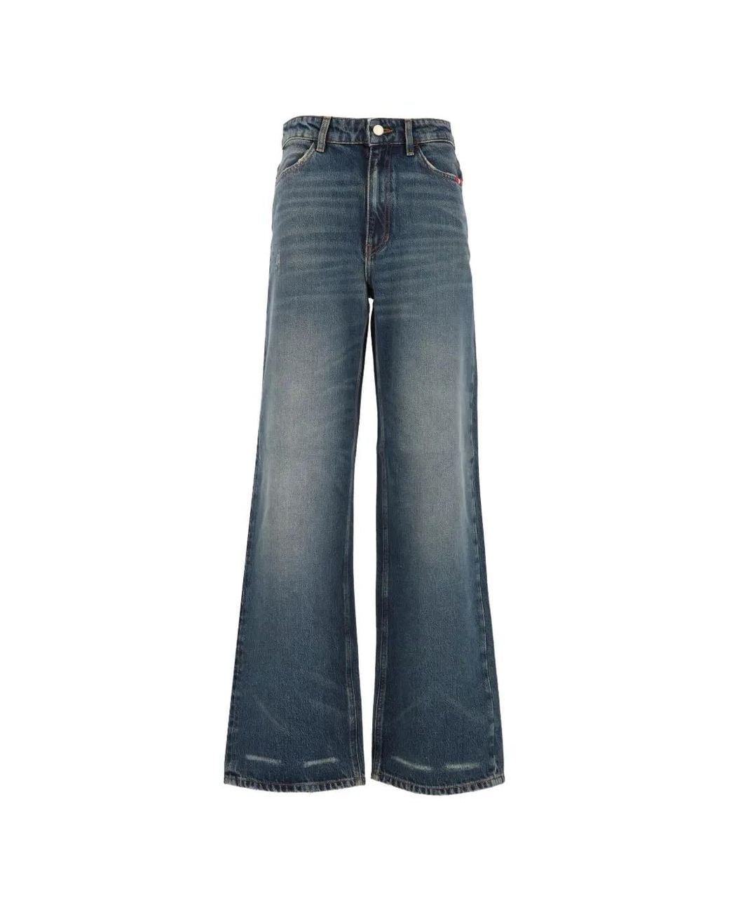 AMISH Blue Linda Wide-Leg Jeans