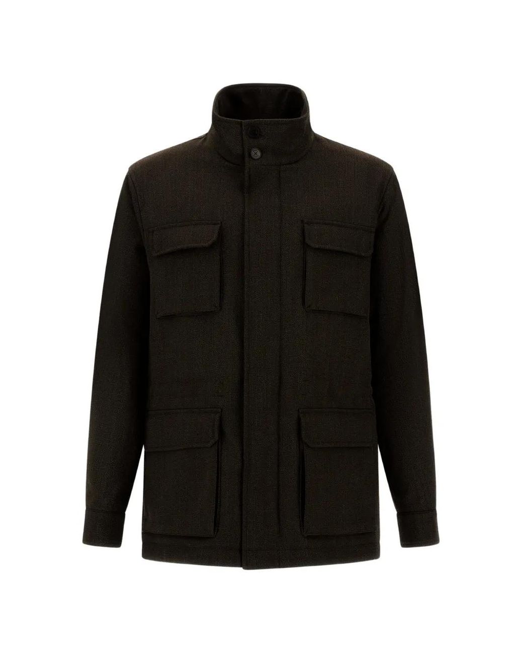 Herno Black Multi-Pocket Jacket for men