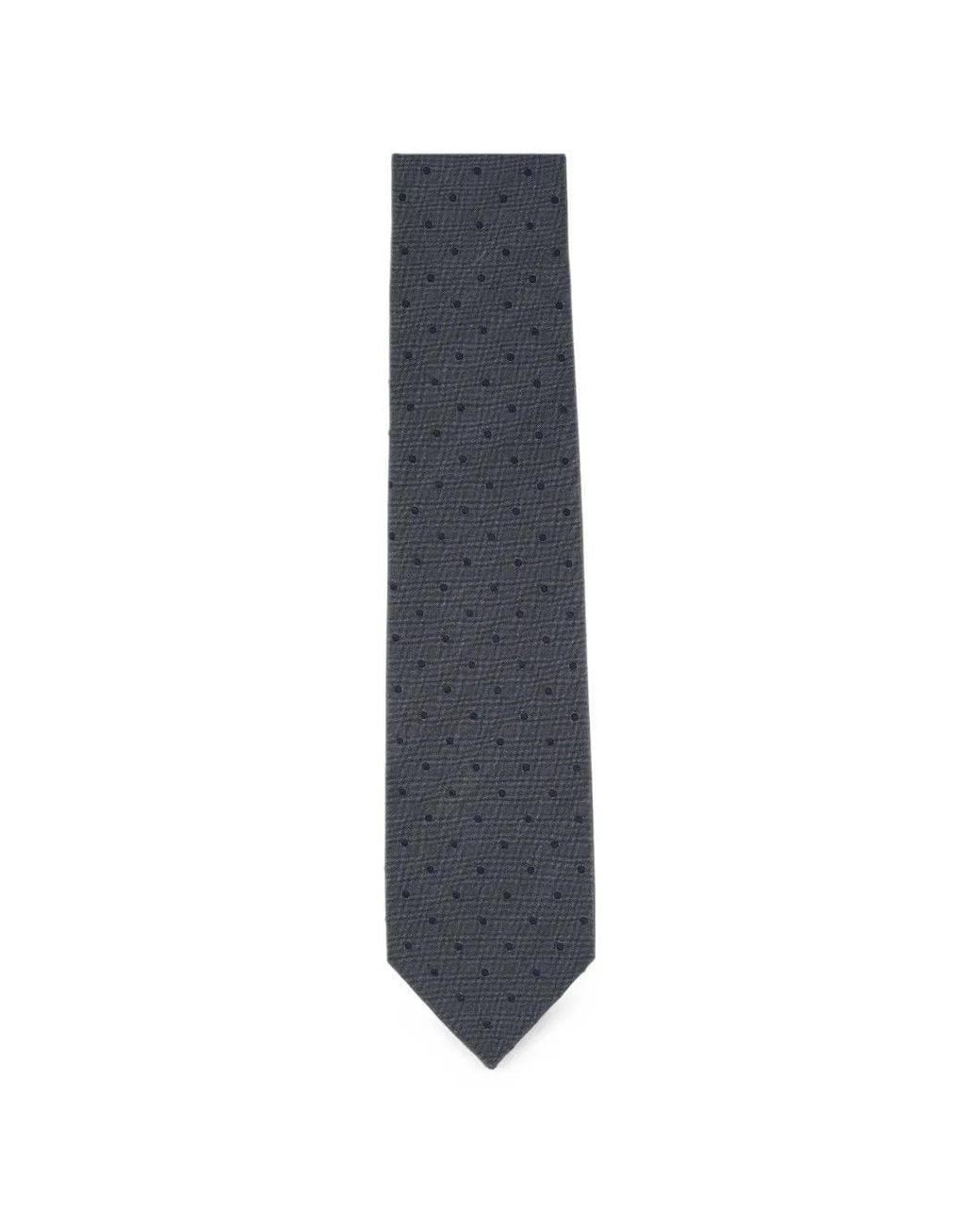 Barba Napoli Blue Cravate À Pois for men