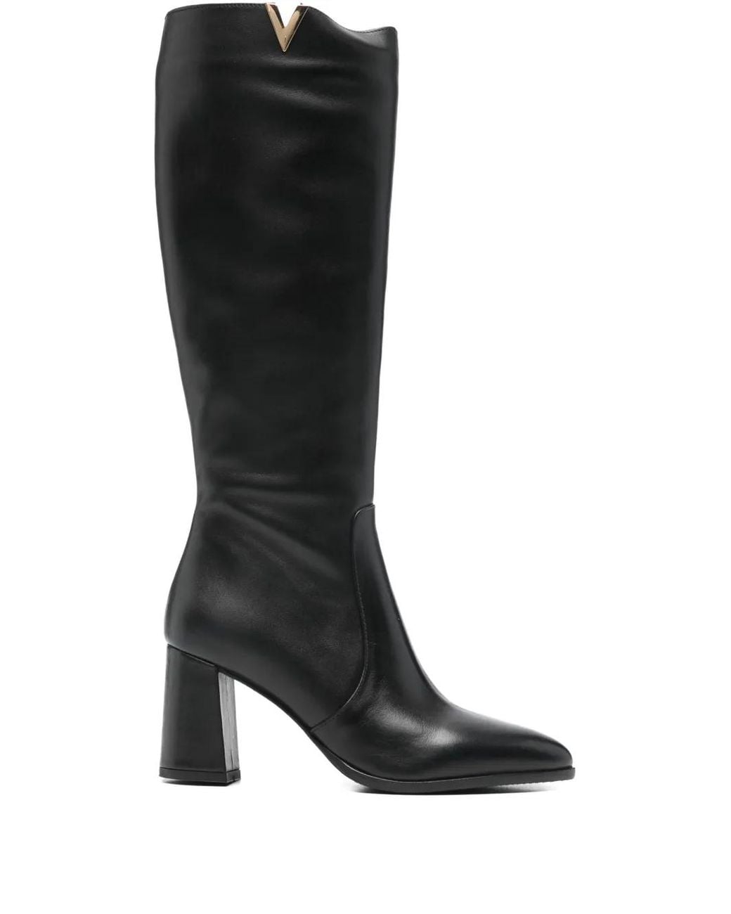 Albano Black Zip-Fastening Boots