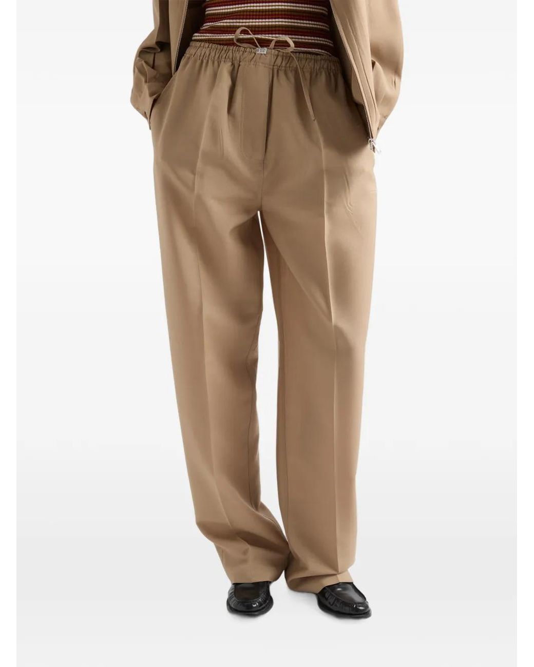 Prada Natural Light Mohair Trousers