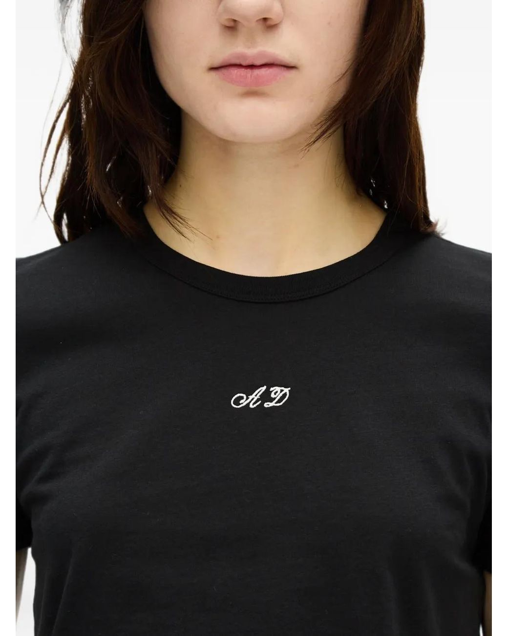 Ann Demeulemeester Black Floor Micro T-Shirt