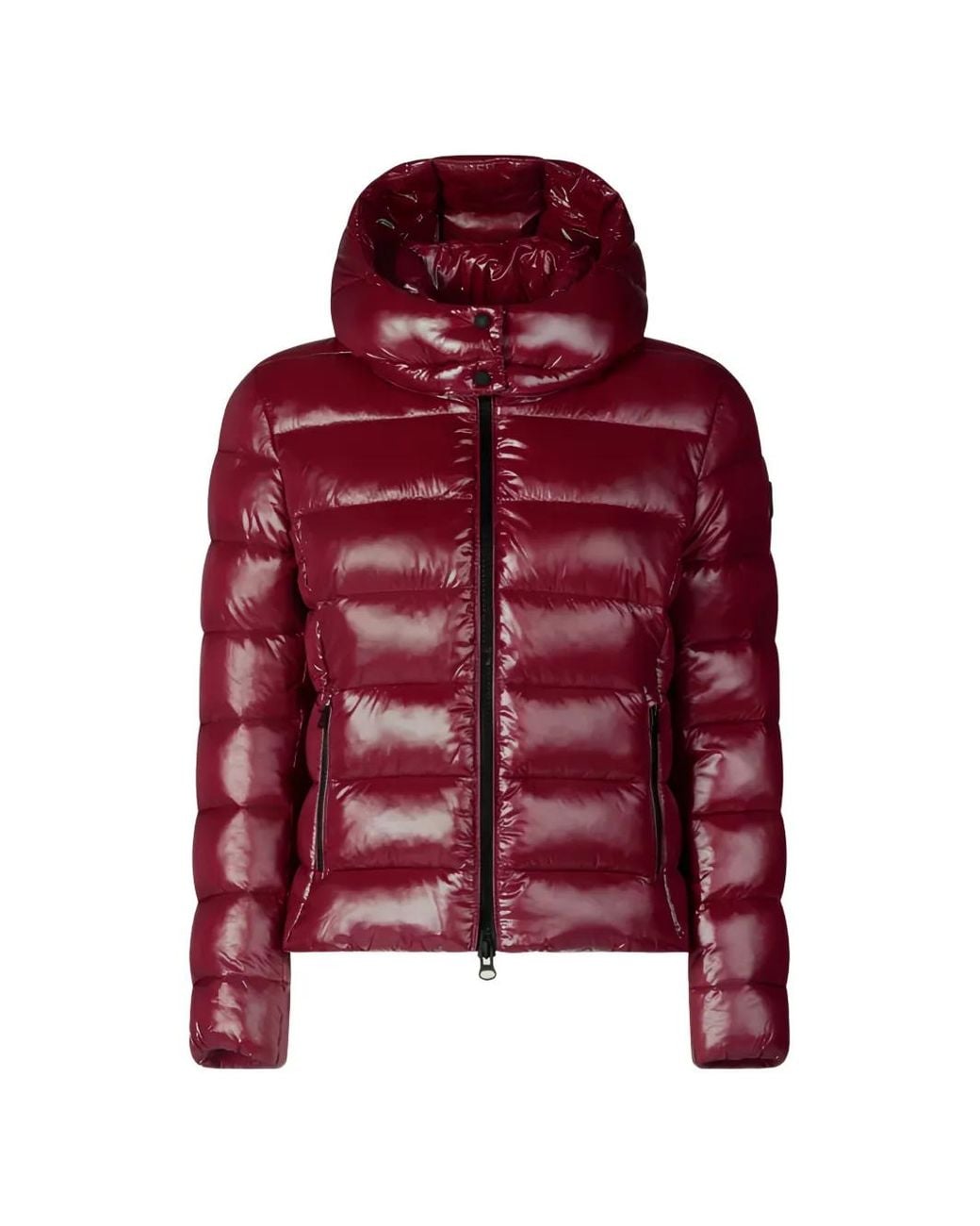 Save The Duck Red Cosmary Hooded Quilted Jacket