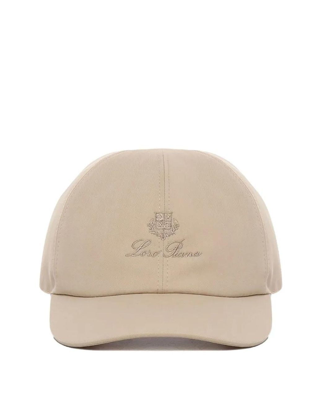 Loro Piana Natural Embroidered-Logo Baseball Cap for men