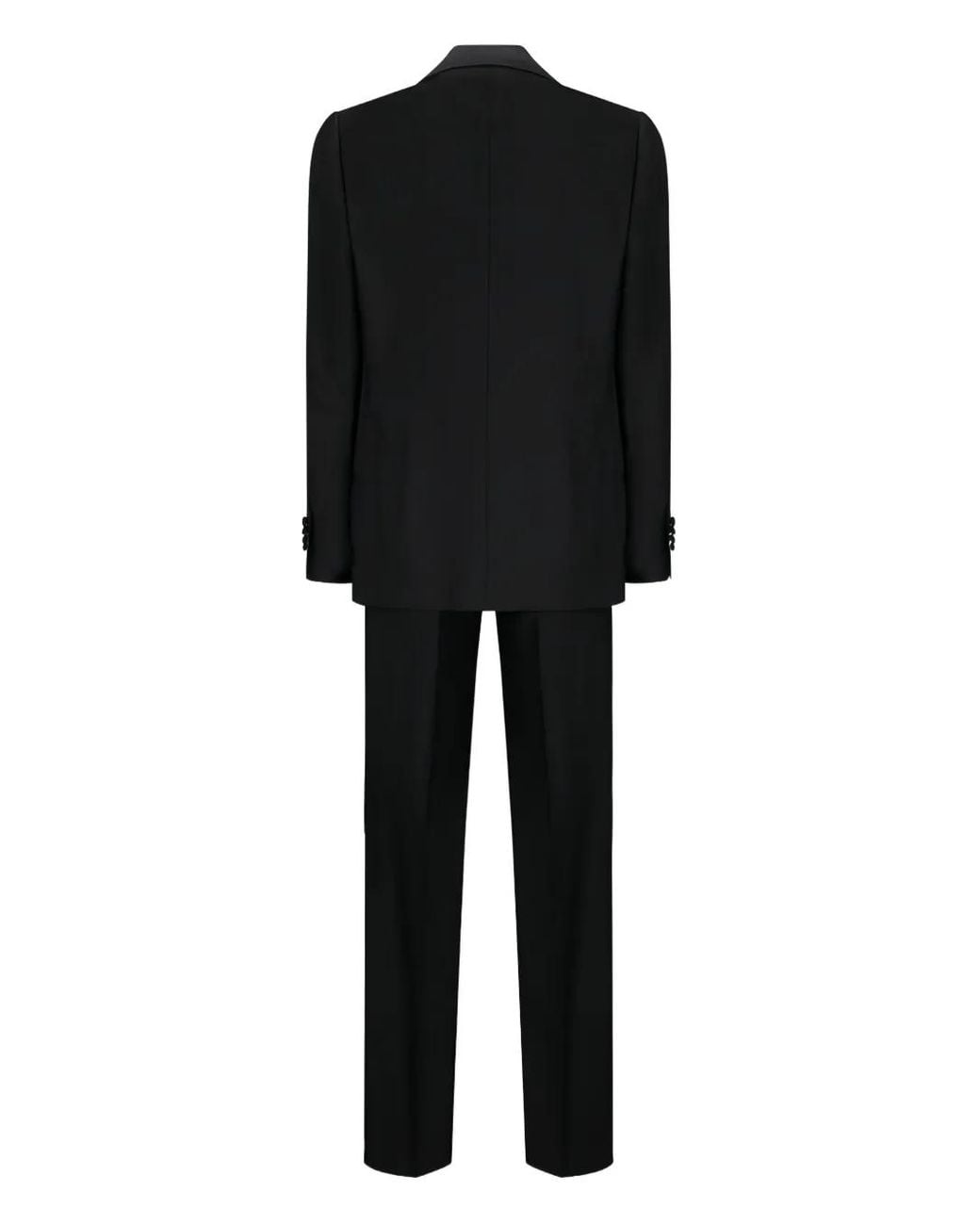 Lardini Black Cotton Single-Button Suit for men