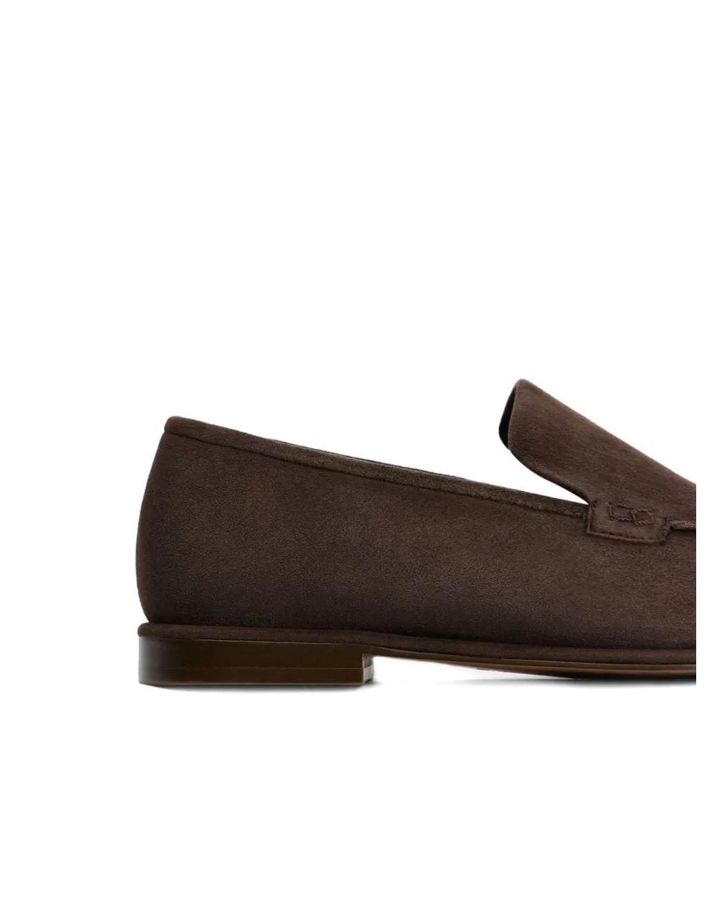 12 STOREEZ Brown Shearling Leather Loafers