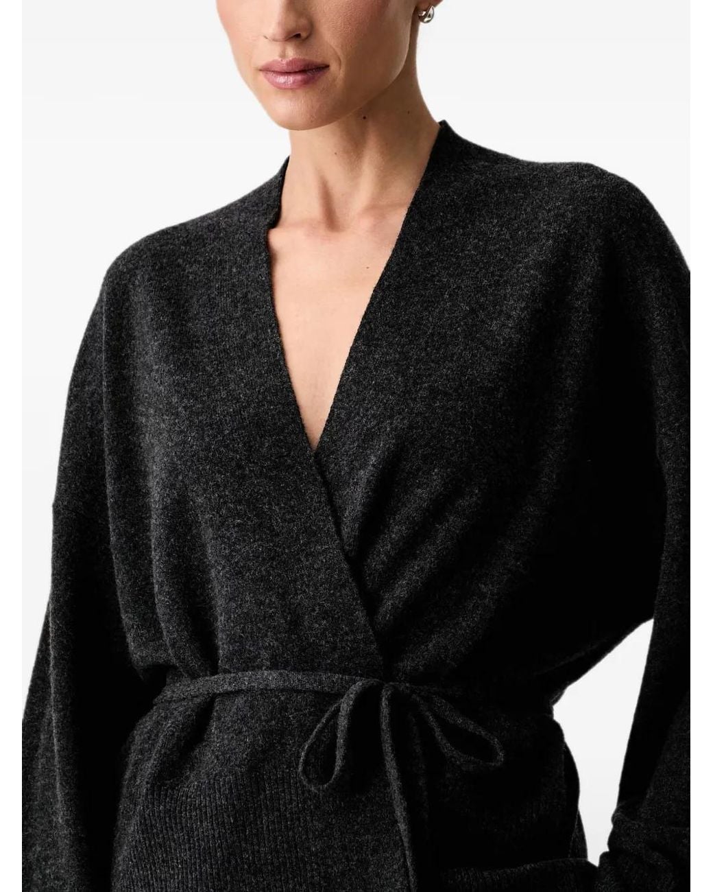 Marc O' Polo Black Oversized Wrap Cardigan