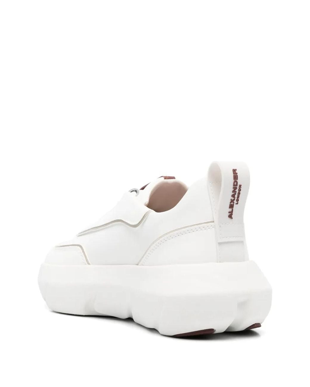 Alexander Smith White Eclipse Leather Sneakers