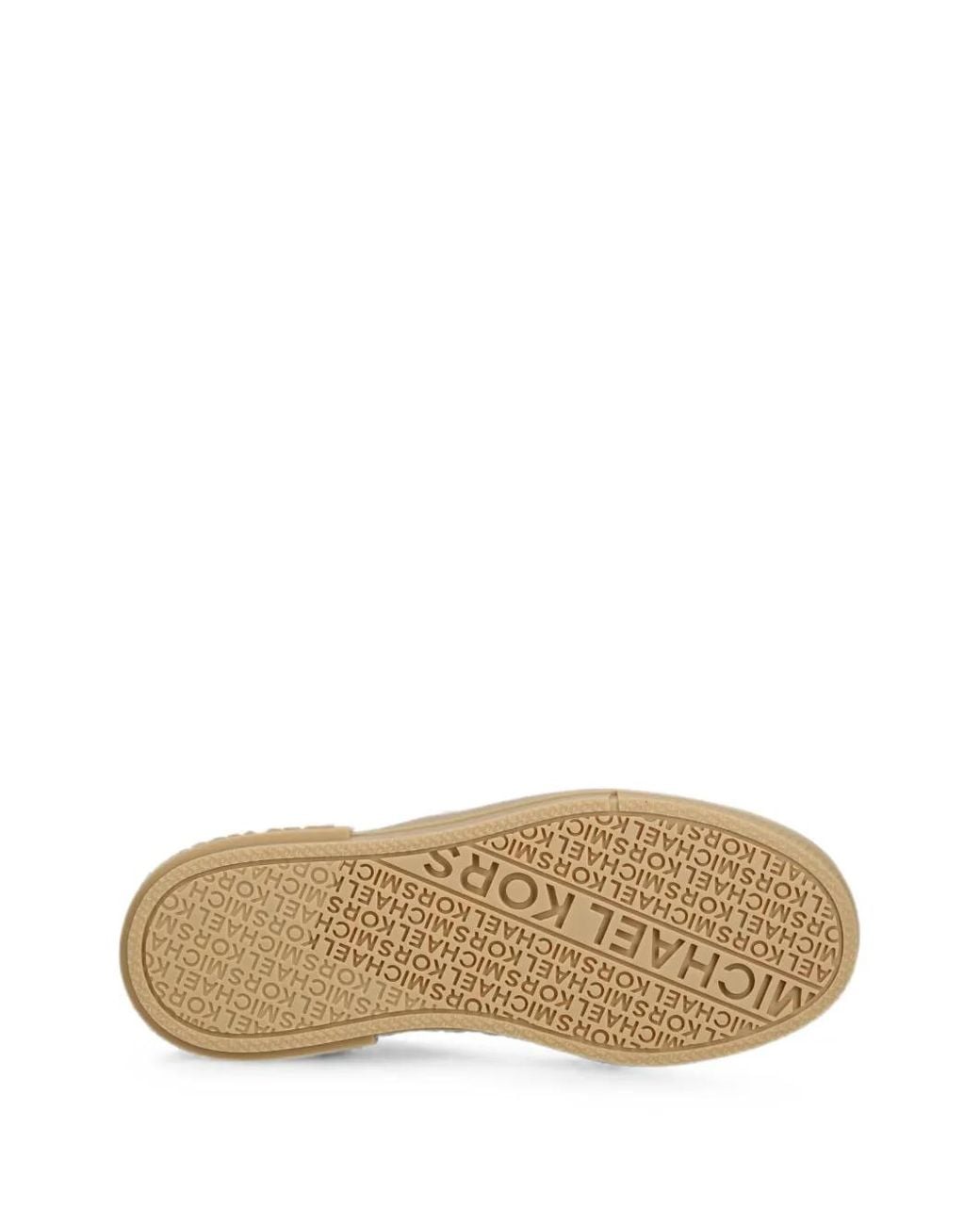 MICHAEL Michael Kors White Logo-Monogram Platform Sneakers