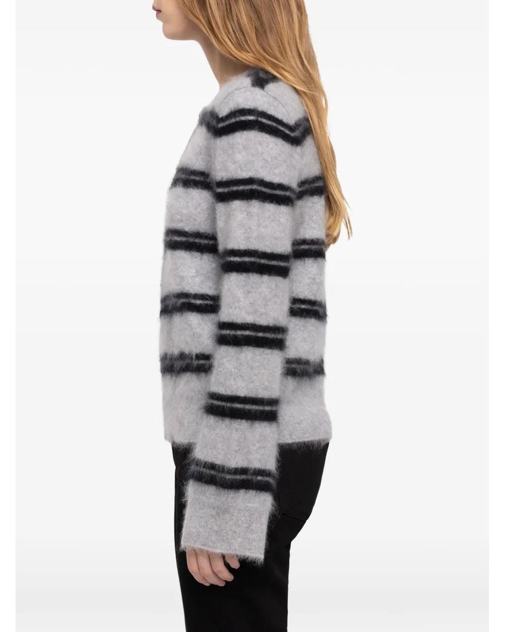 Zadig & Voltaire Gray Mandala Jumper 100% Cashmere