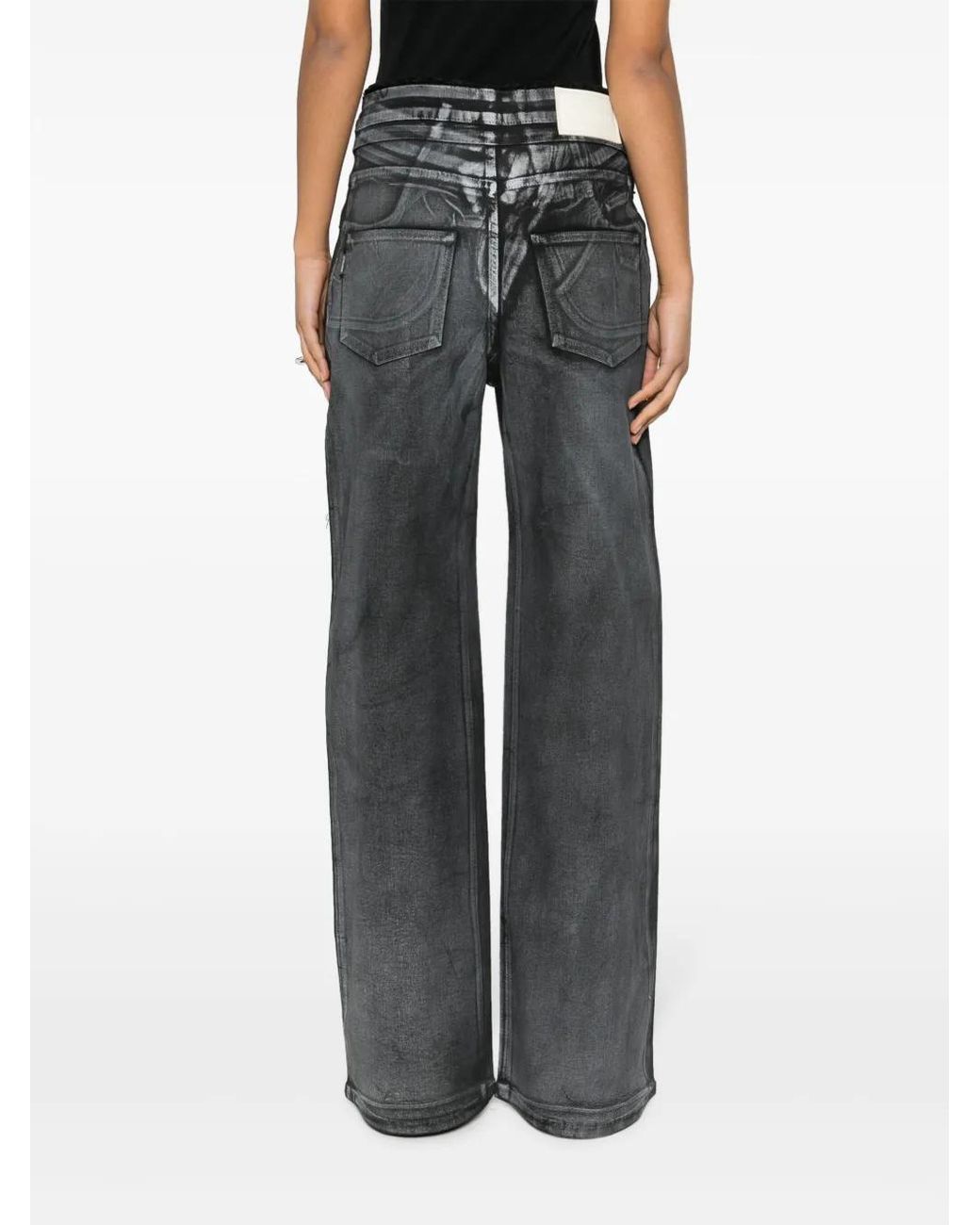 OTTOLINGER Black High-Waist Wide-Leg Trousers