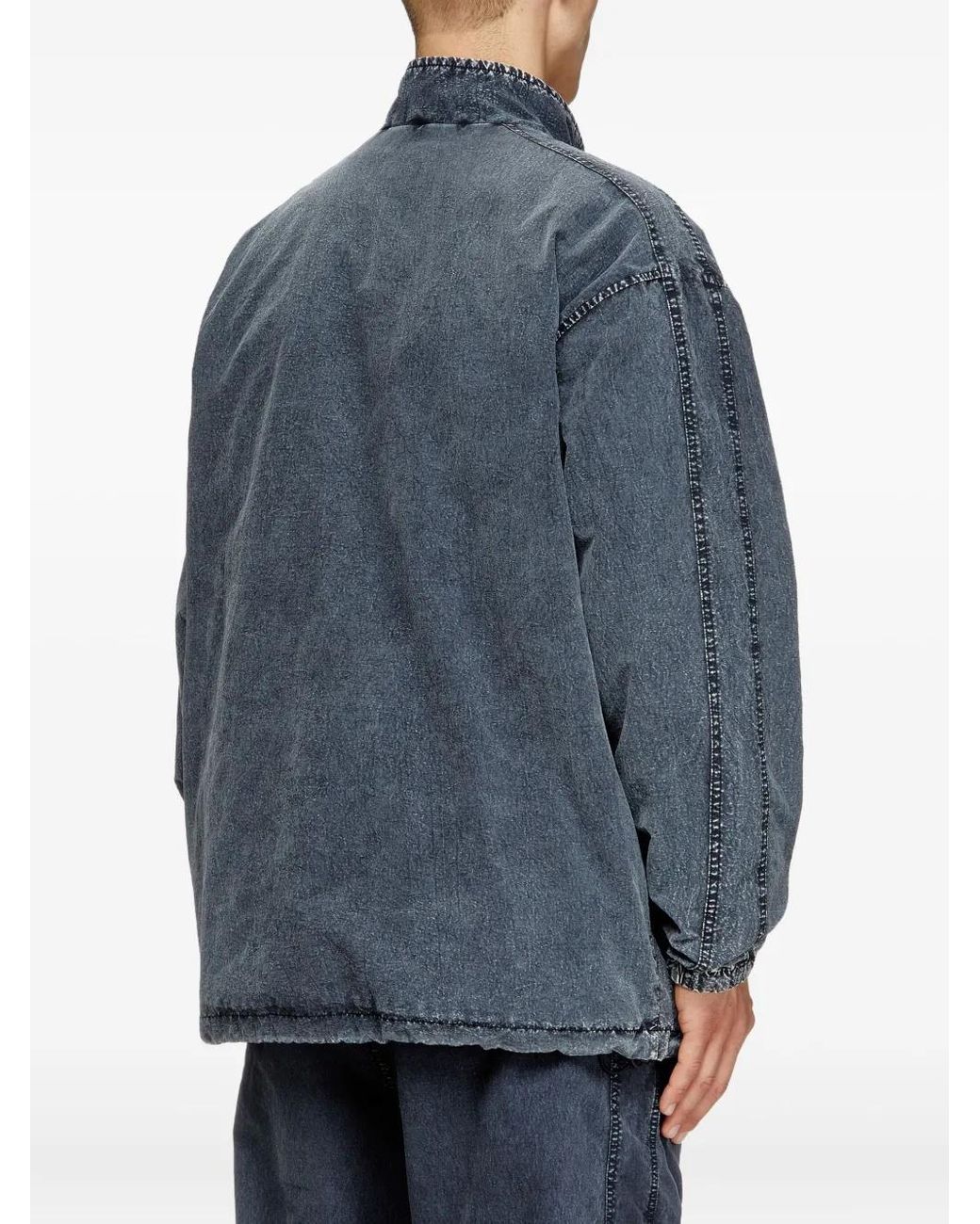 DIESEL Blue Jacket for men