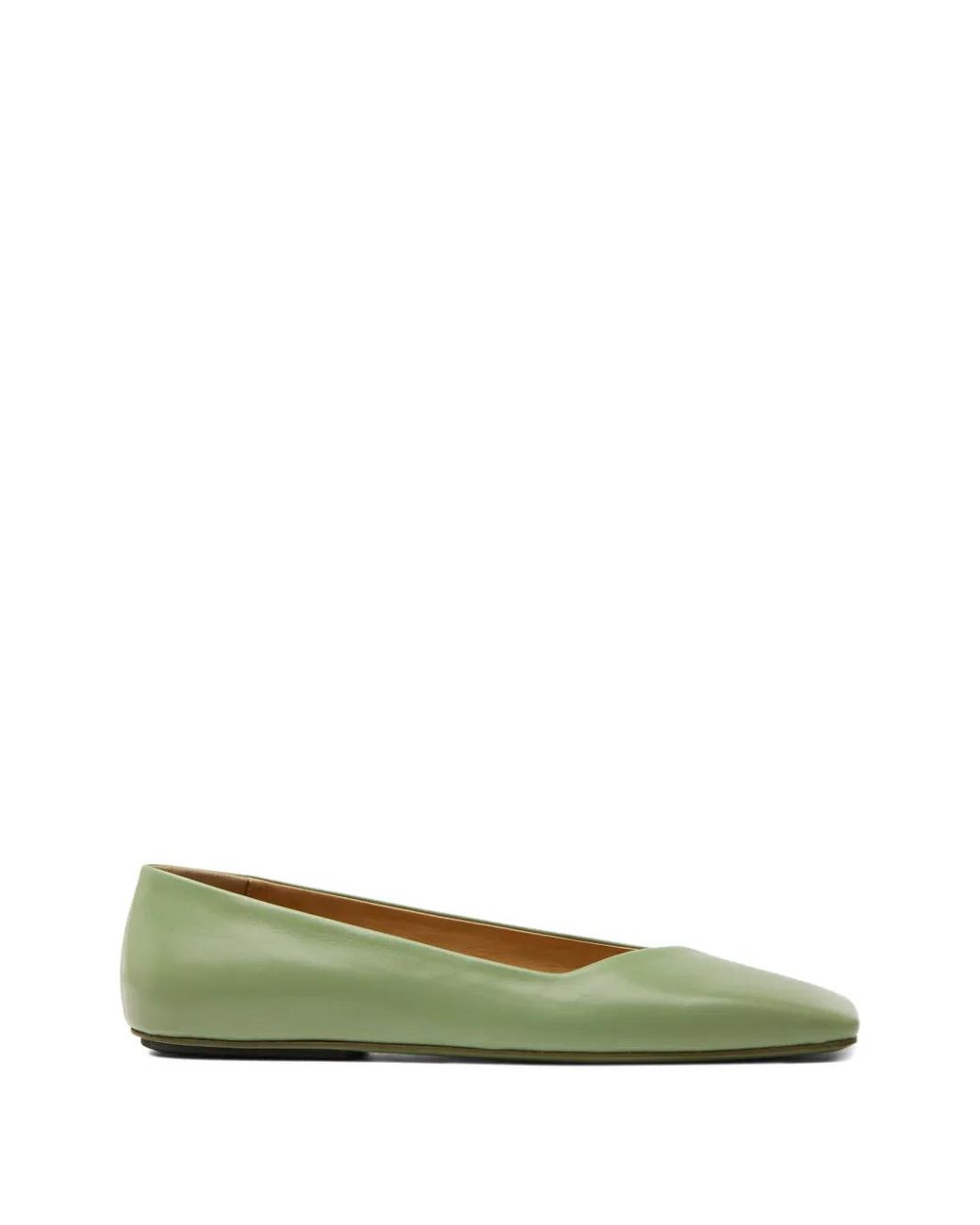 Marsèll Green Square-Toe Ballet Flats