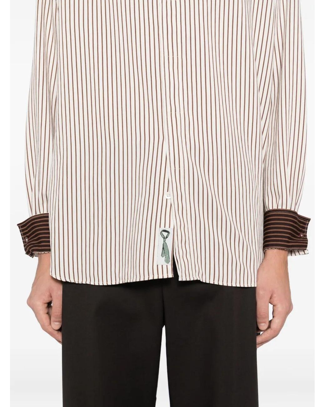 Paul Smith White Striped Shirt for men