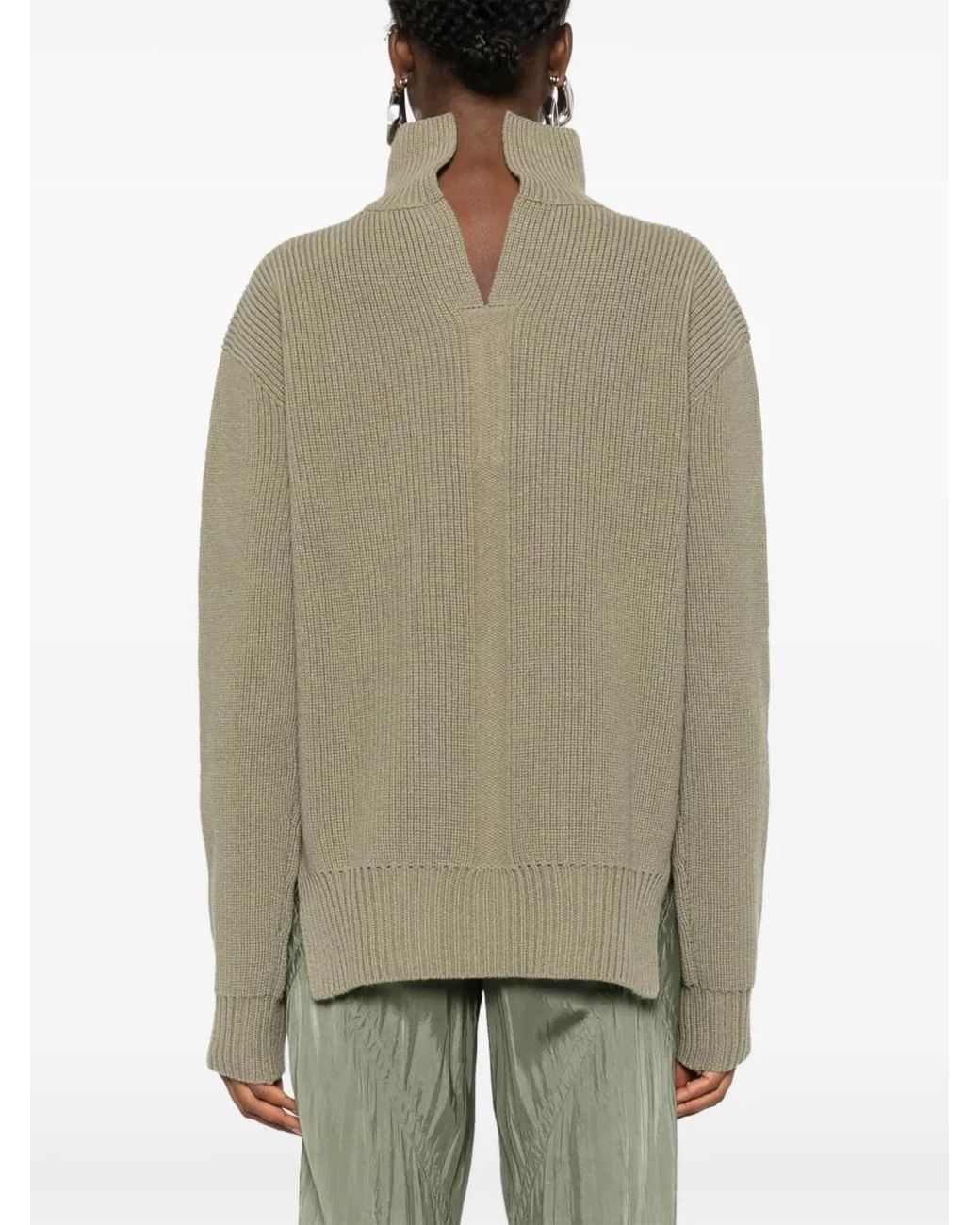 Rick Owens Wool Turtle Neck -trui in het Natural