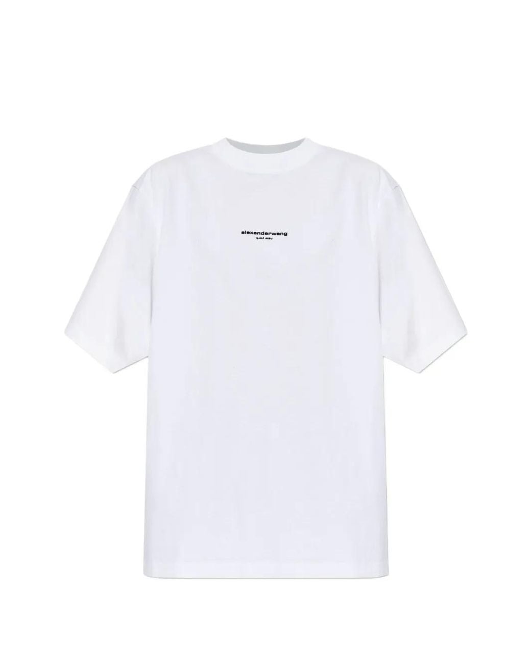 Alexander Wang White Logo Print Short-Sleeve T-Shirt
