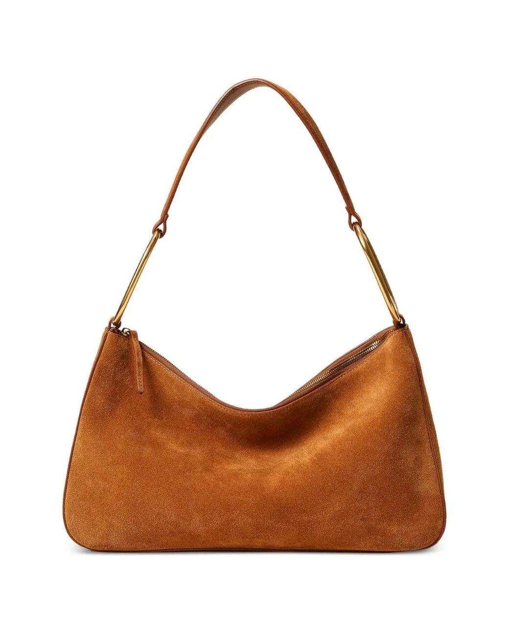 Twinset Brown 'Liliane' Medium Suede Bag With Rings