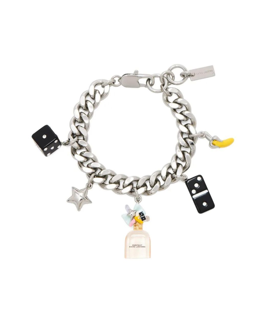 Marc Jacobs White Perfect Armband Mit Anhänger