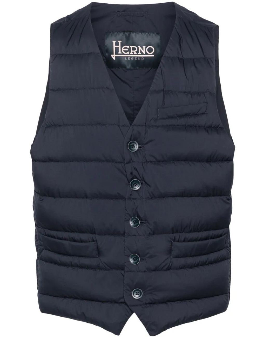 Herno Blue Il Panciotto Down Vest for men