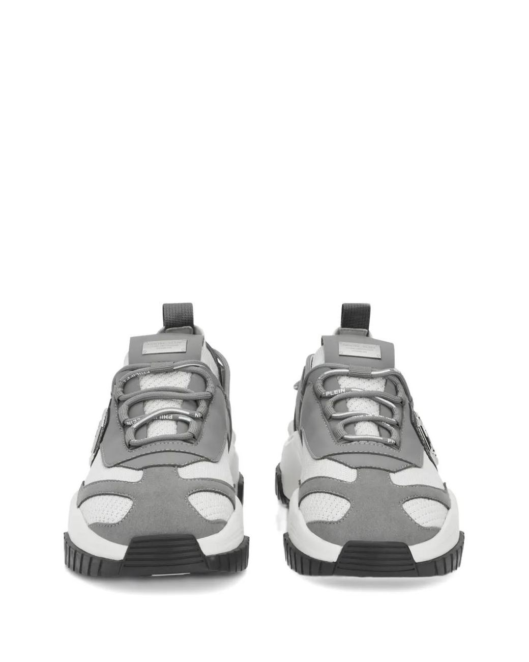 Philipp Plein White Predator Logo-Plaque Trainers