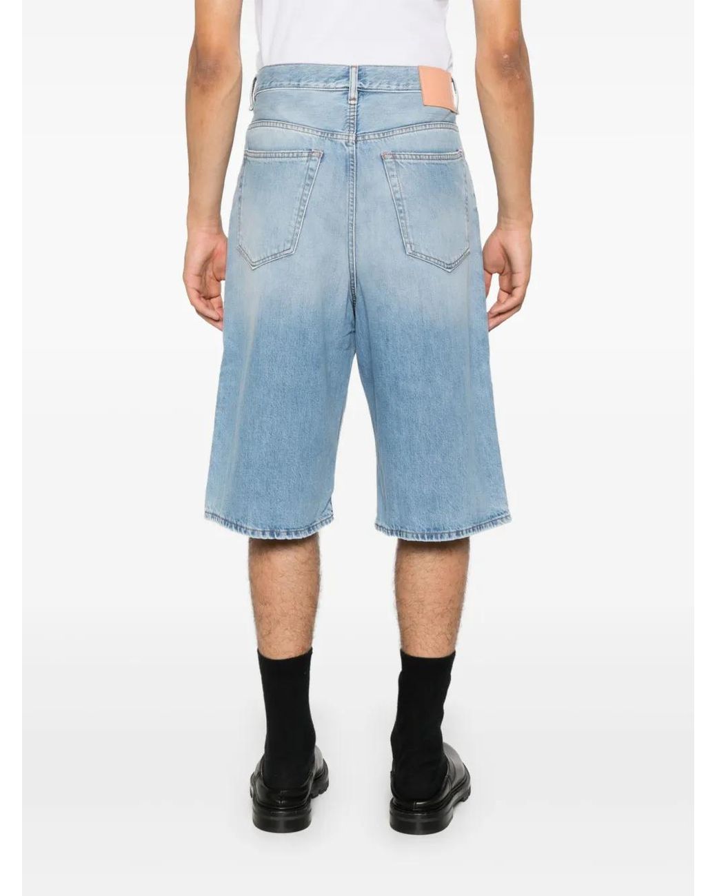 Pantalones Vaqueros Cortos Rectos Acne de hombre de color Blue