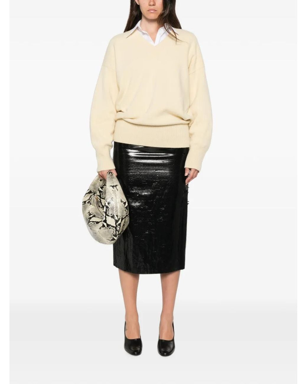 Rohe Natural V-Neck Sweater