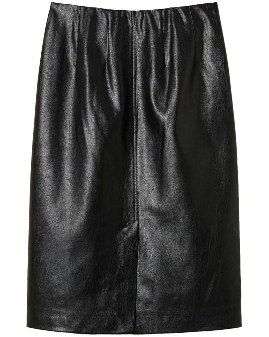 Twinset Black Minijupe En Cuir Artificiel