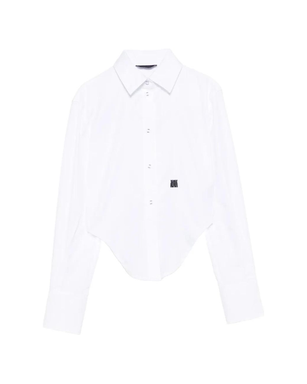 WRSTBHVR White Quinn Logo-Embroidered Shirt