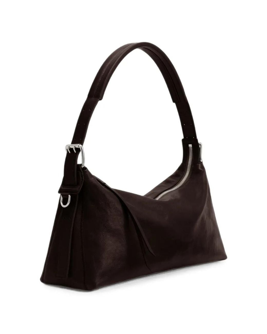 Lemaire Black Leather Shoulder Bag