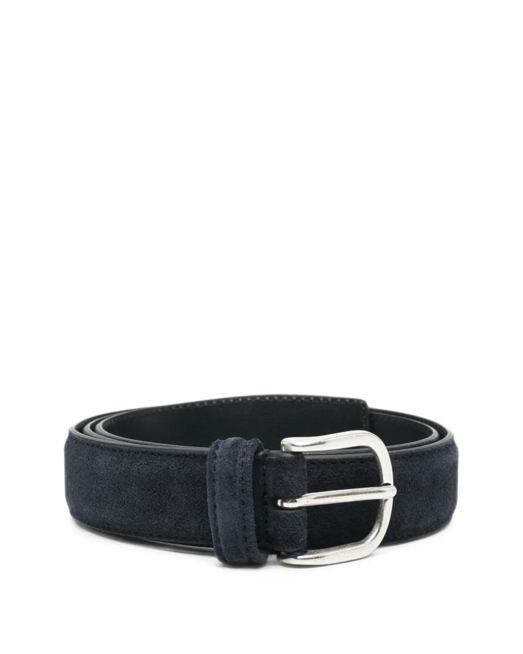 Andersons Black Suede Leather Belt for men