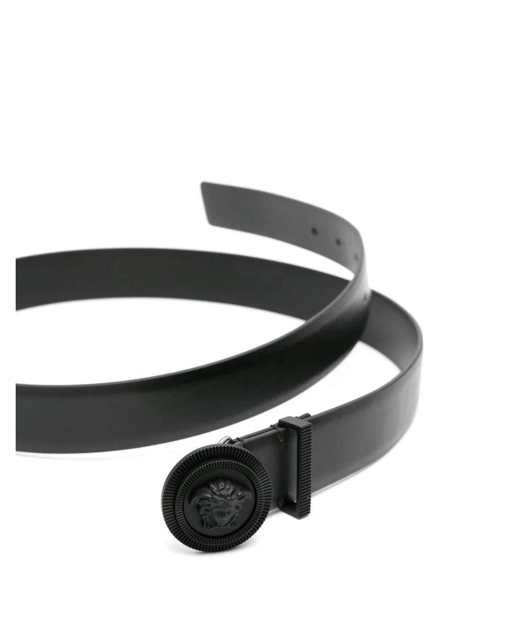 Versace Black Logo Belt for men