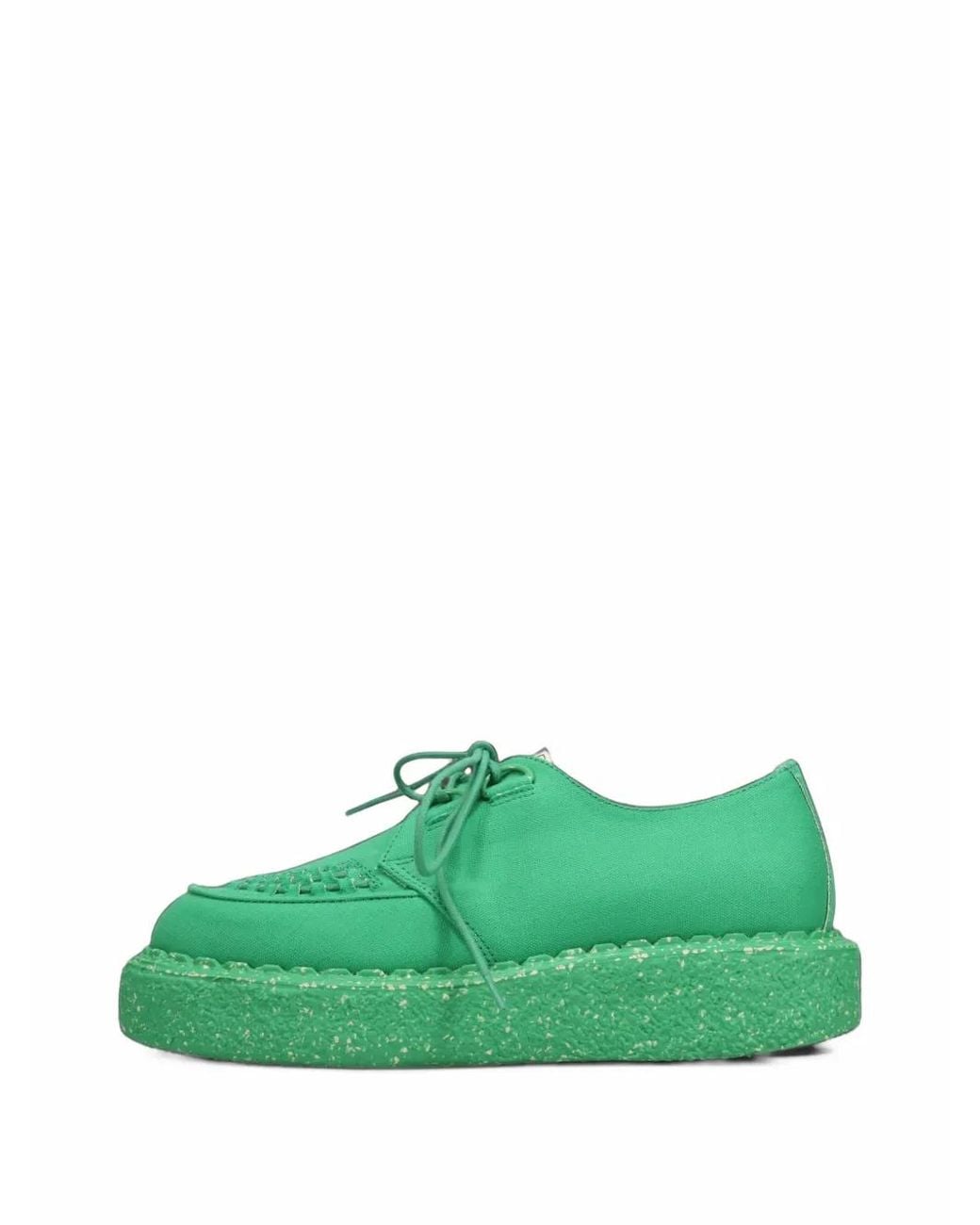 Maison Mihara Yasuhiro Green "David"Suede Inter Lace Shoes for men