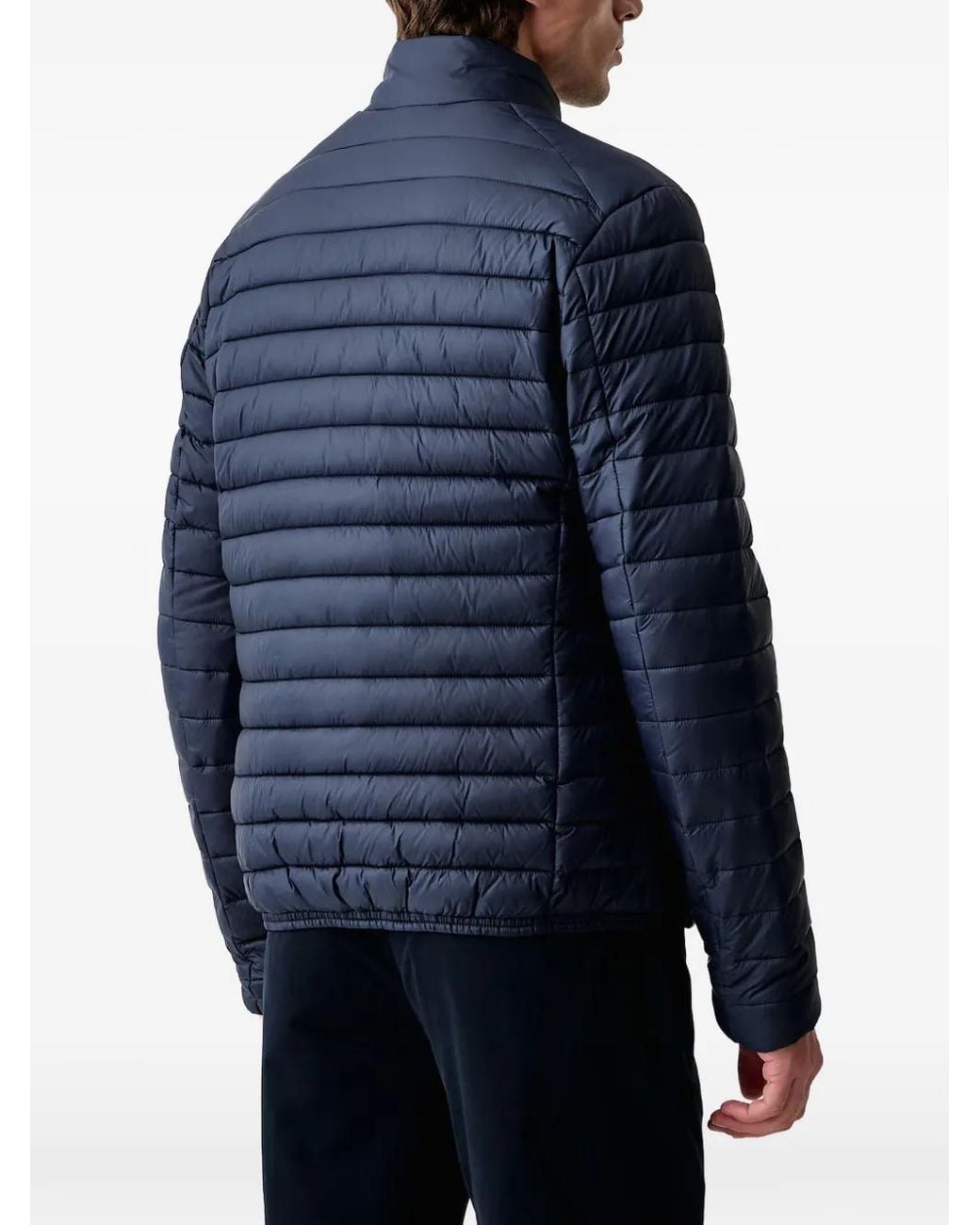 Save The Duck Blue Alexander Quilted Jacket for men