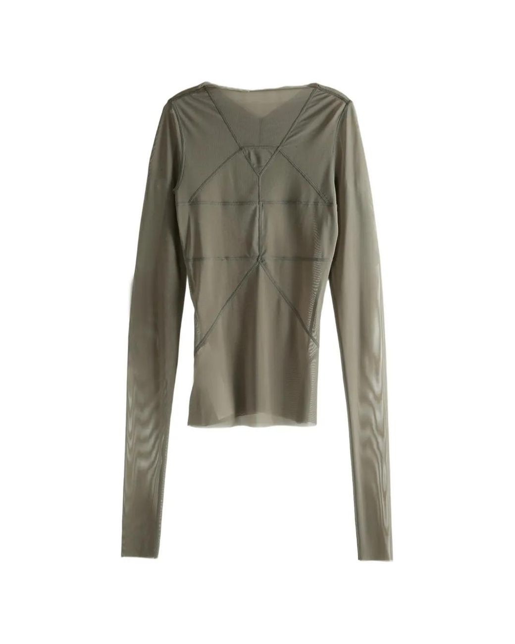 Rick Owens Green Semi-Sheer Top