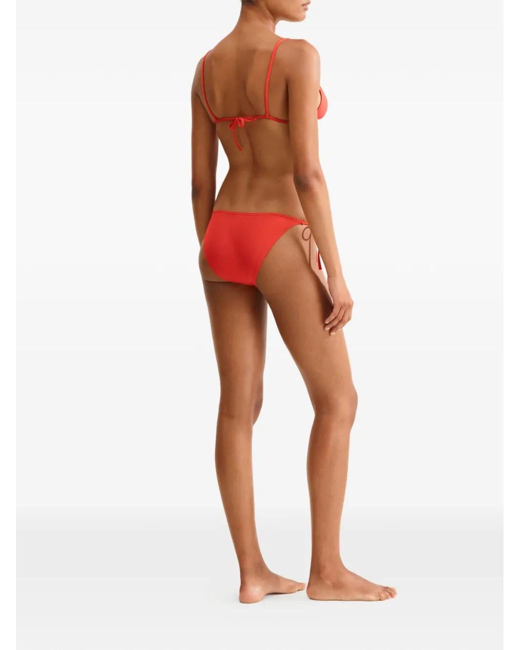 Eres Red Mouna Triangle Bikini Top