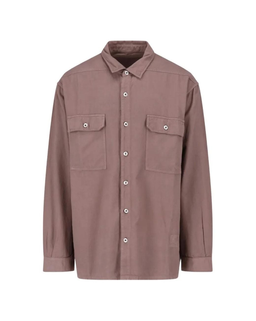 Rick Owens Button-Down Overhemd in het Brown voor heren