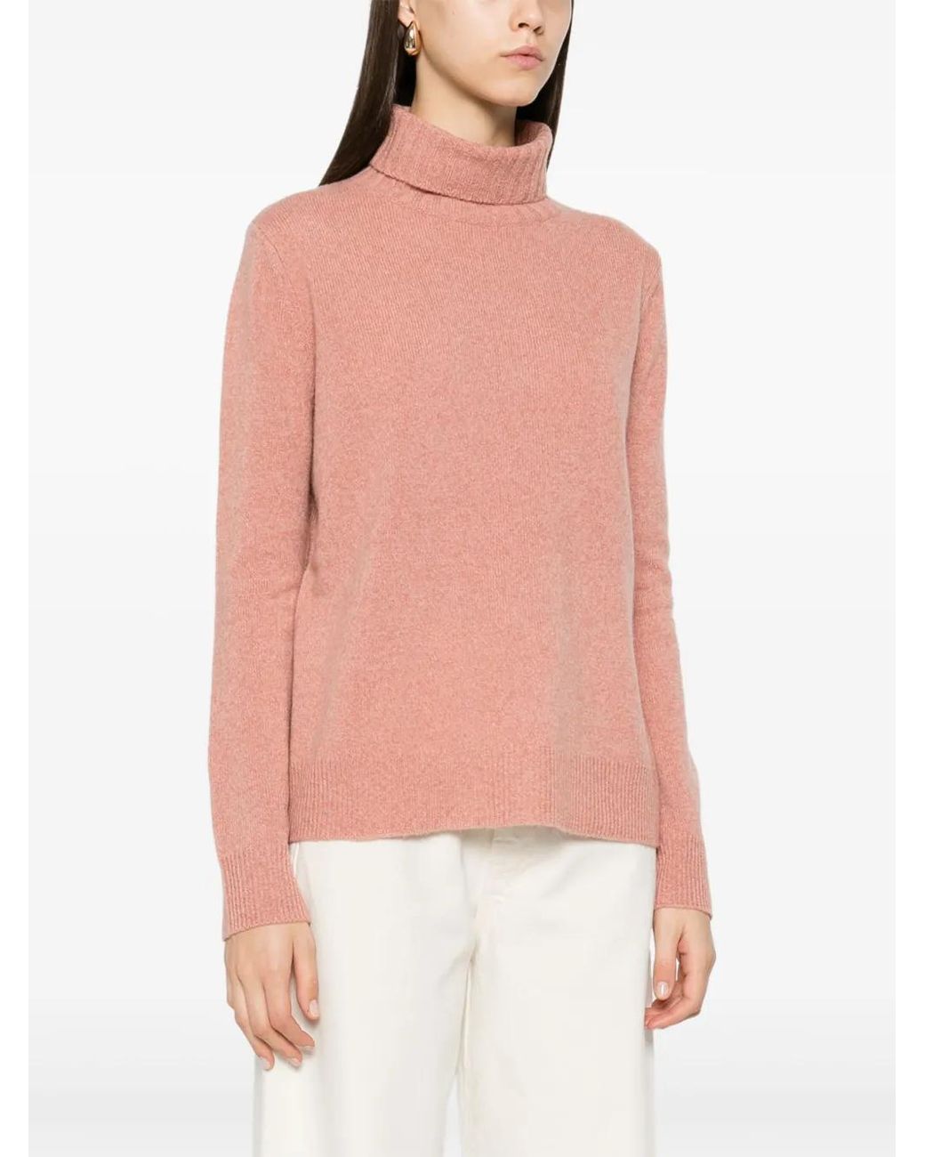 Aspesi Pink Mélange-Effect Sweater