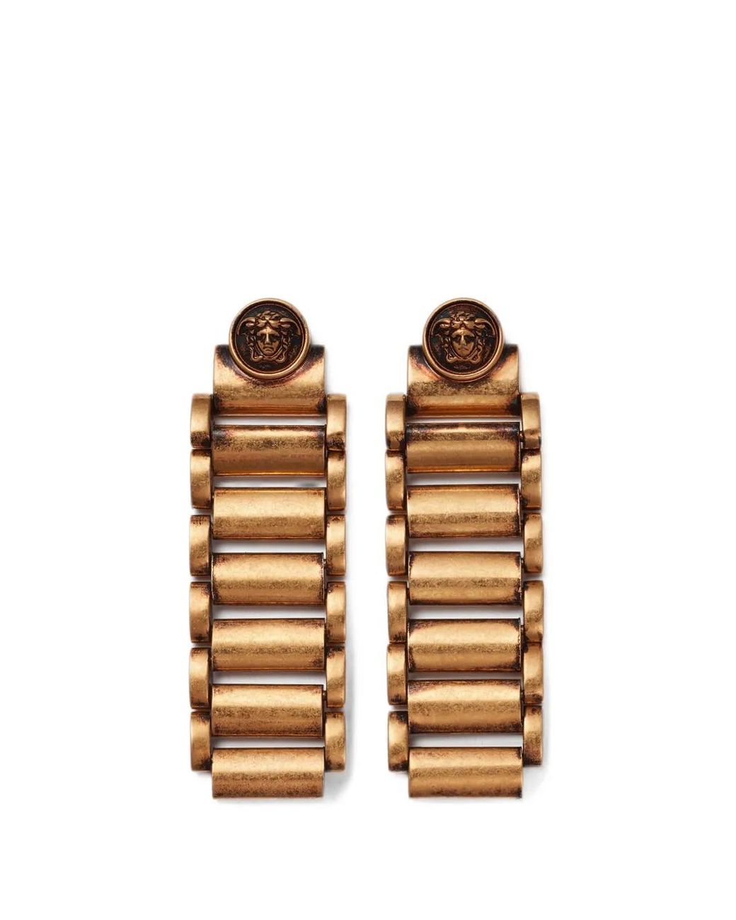 Versace Metallic Link Earrings