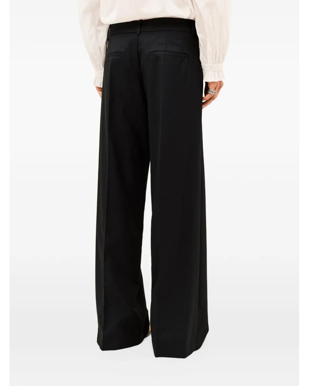 Ba&sh Black Cistachio Hose Mit Bügelfalten