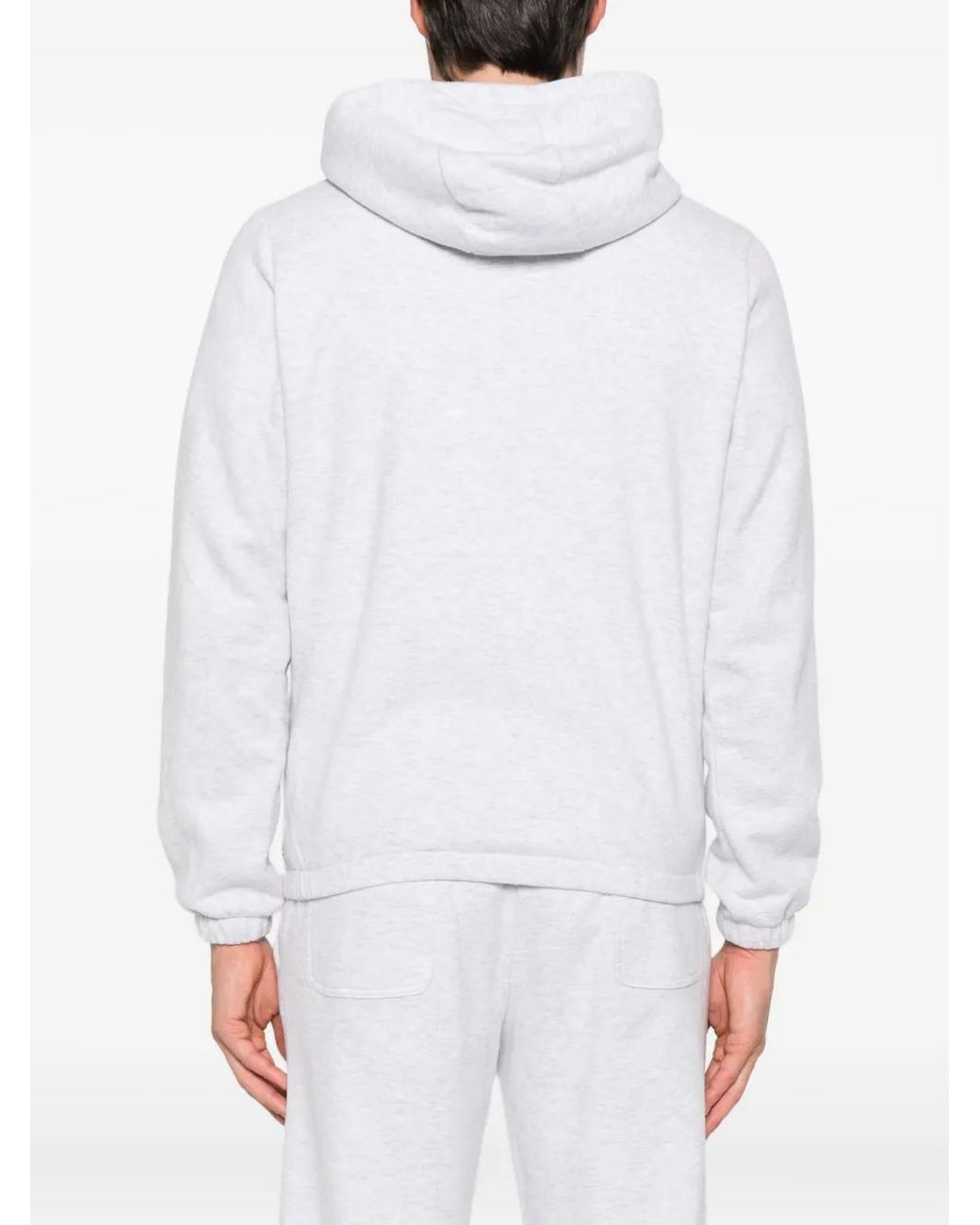 Eleventy White Full-Zip Hoodie for men