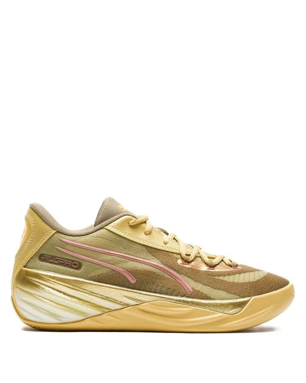 PUMA Yellow All-Pro Nitro Sneakers for men