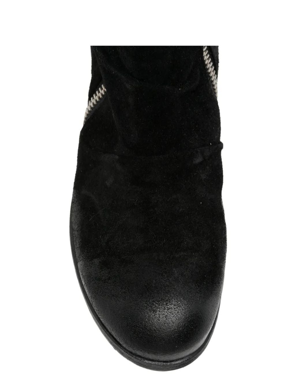 A.s.98 Black Clash Zip-Fastening Leather Ankle Boots for men