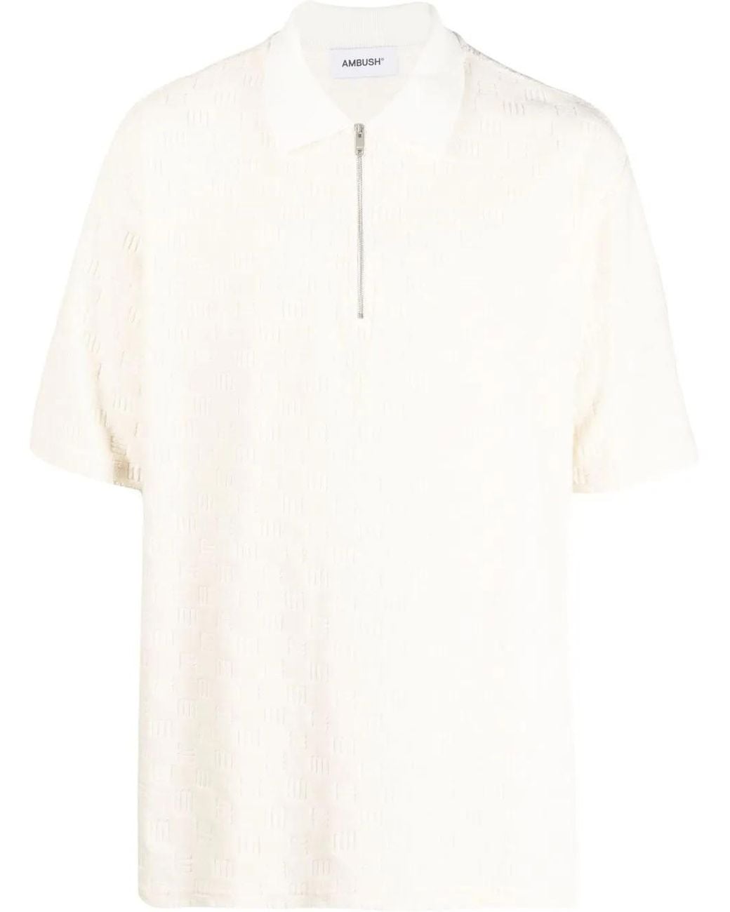 Ambush Poloshirt Met Monogram in het White voor heren