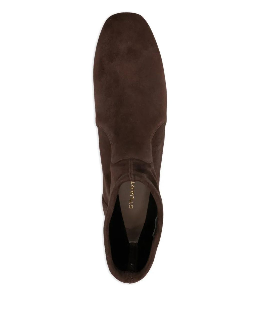 Stivali Con Punta Tonda 40Mm di Stuart Weitzman in Brown