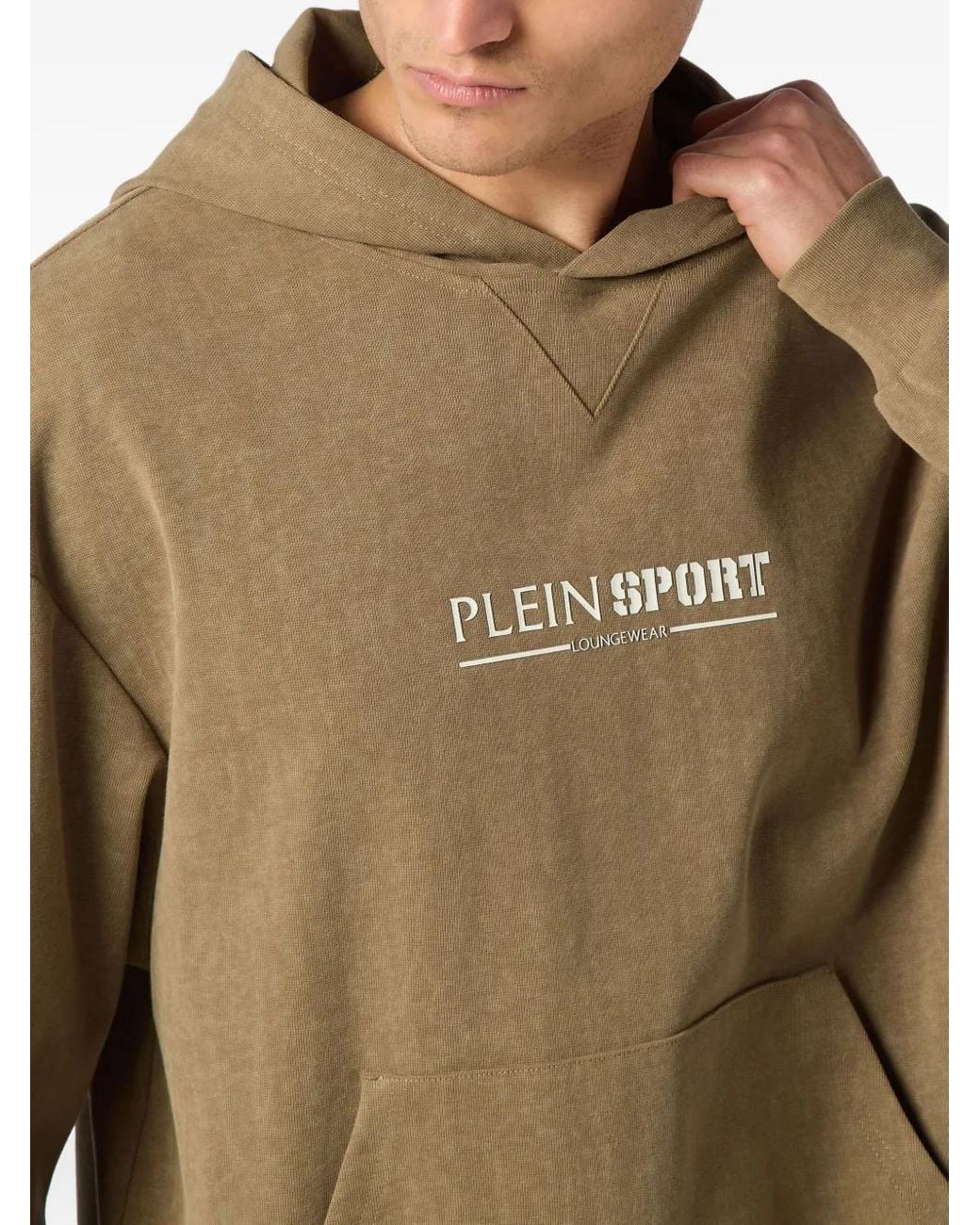 Philipp Plein Brown Cold Dye Hoodie Sweatshirt Ls for men