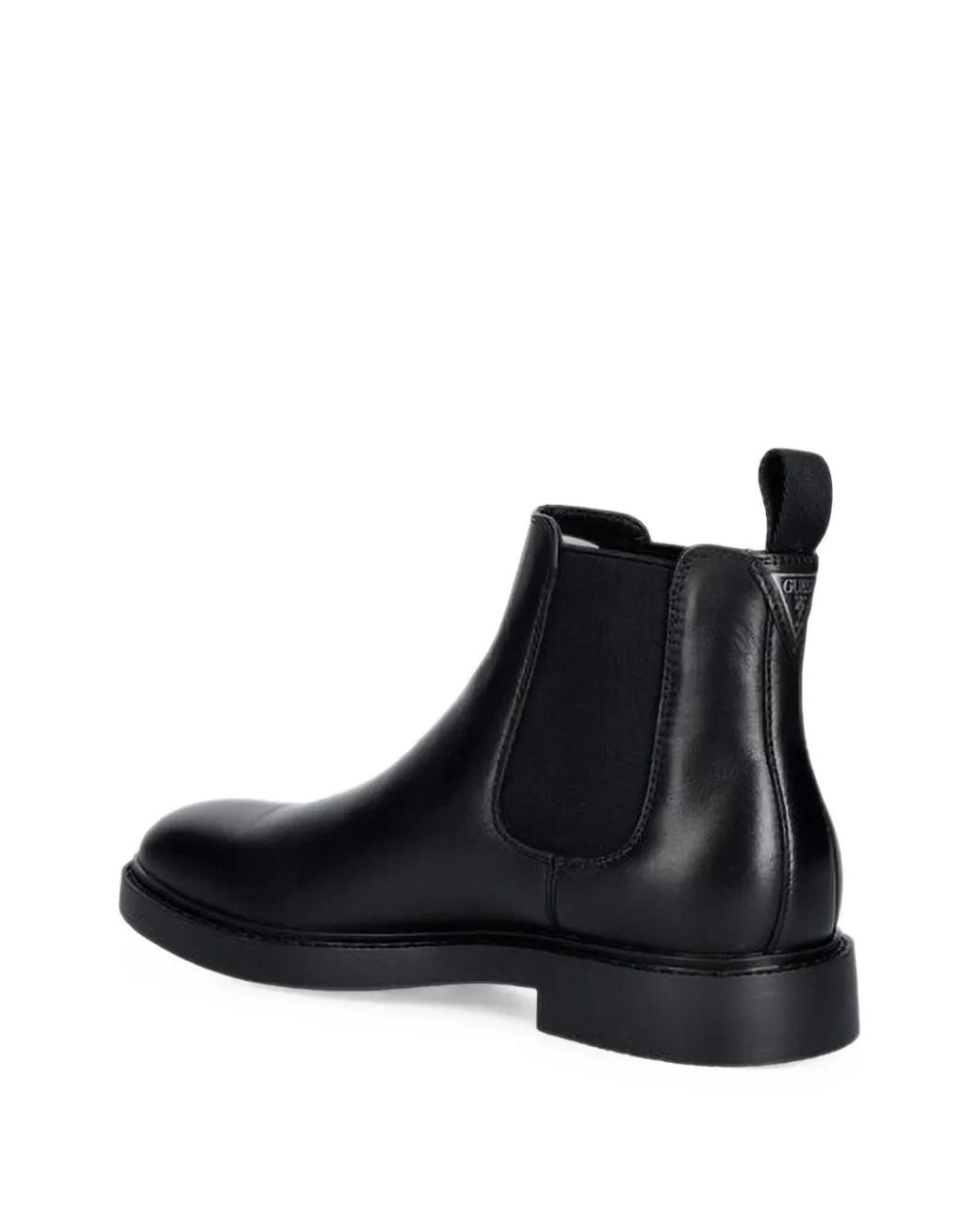 Guess Black Elasticated-Side Panel Boots for men