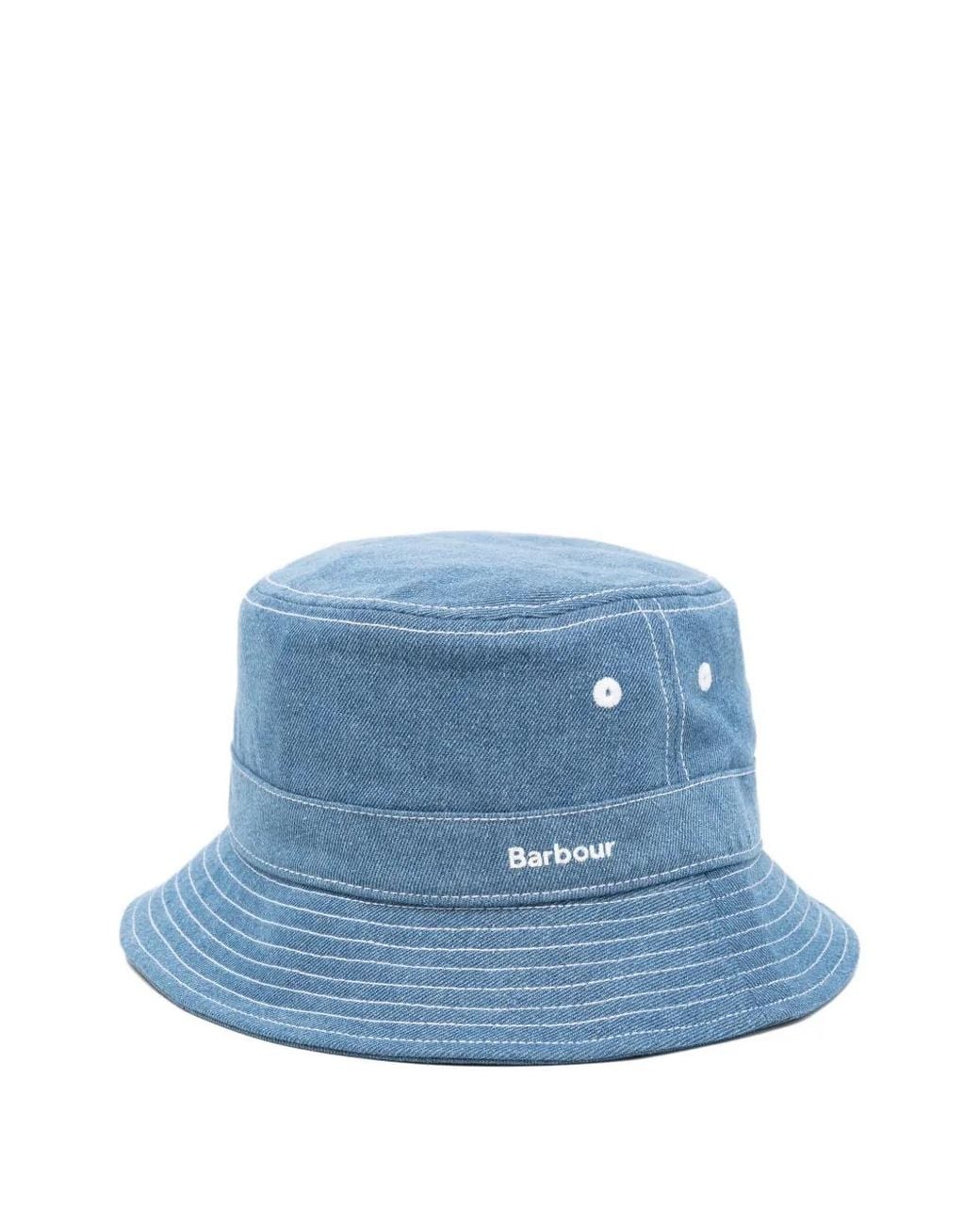 Barbour Blue Grindle Bucket Hat for men