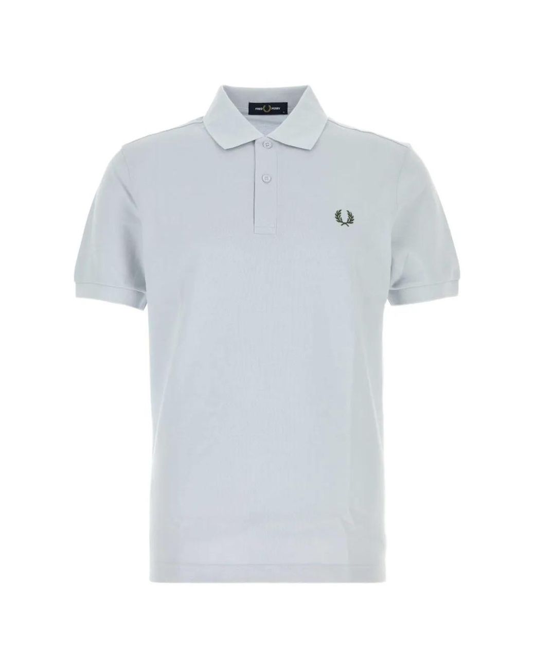 Fred Perry White Logo-Embroidered Polo Shirt for men