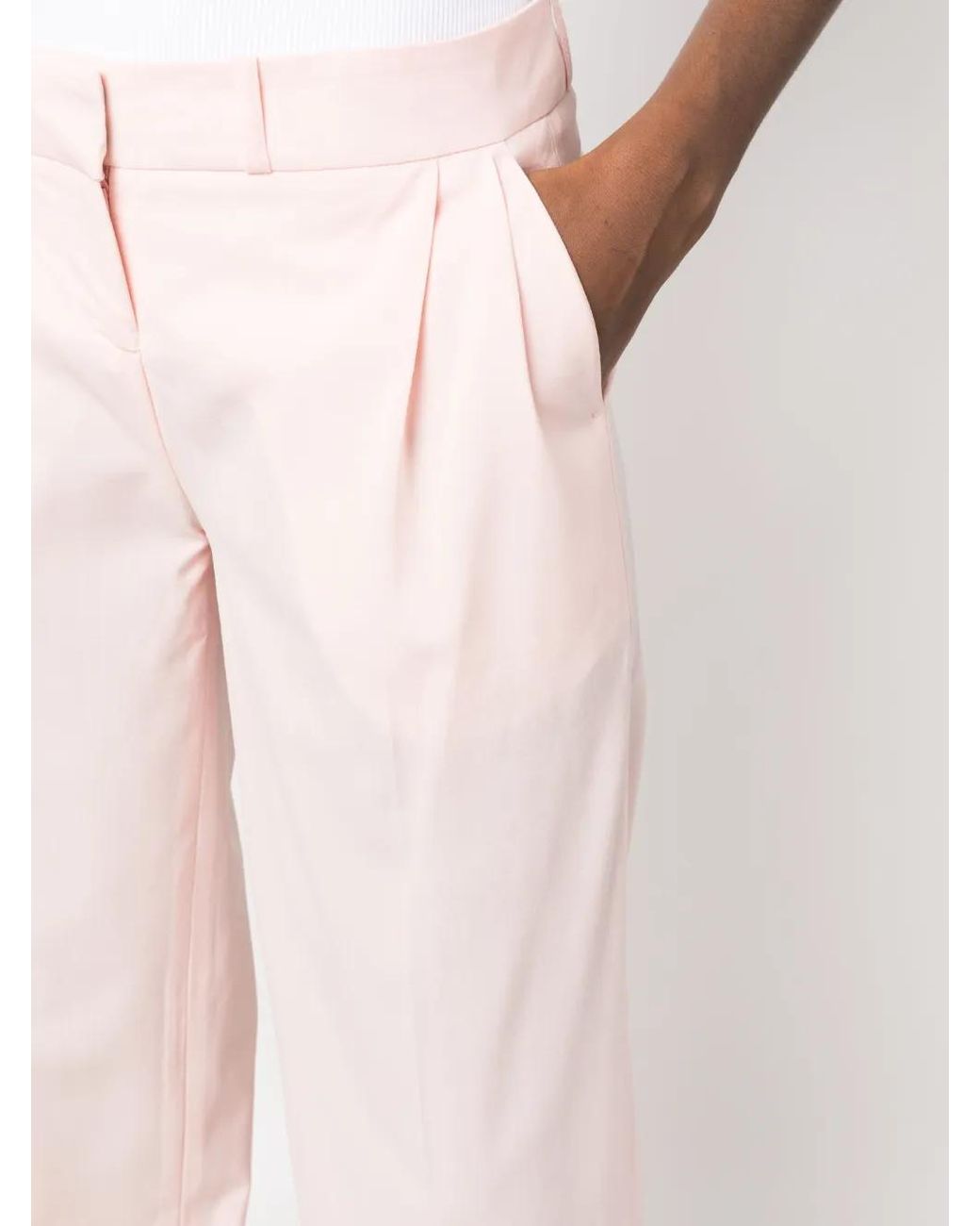 Coperni Pink Low-Rise Tailored Trousers for men