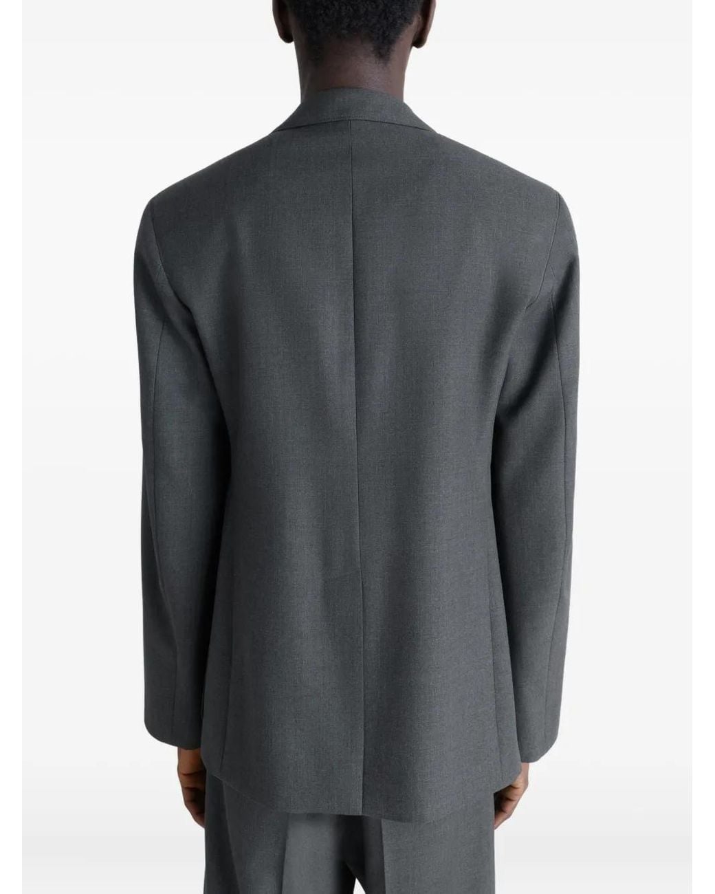 Lemaire Black Tailored Single Breasted Jacket for men